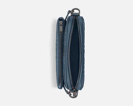 Triple Pouch Saddle Dior - Bleu
