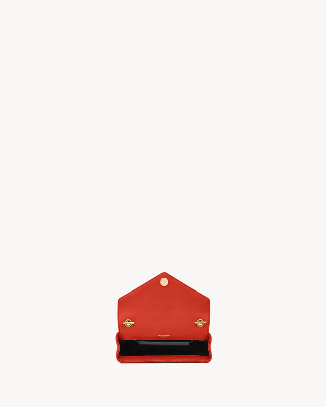 LOULOU MINI EN CUIR D'AGNEAU  - YSL - Rouge
