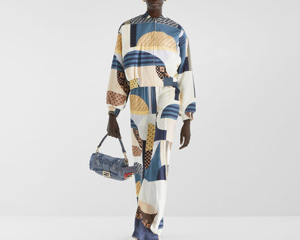 Sac Fendi Baguette - Bleu jeans