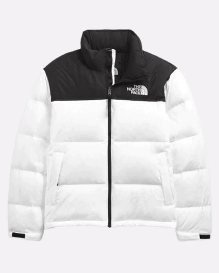White Retro Nuptse 700 Pour Homme