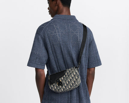 Sac Messenger Saddle Dior - Noir Beige
