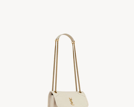MINI NIKI EN CUIR D'AGNEAU GRAINÉ - YSL - Blanc
