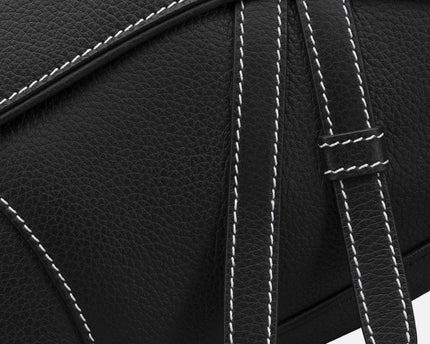 Sac Saddle Cuire Dior - Noir
