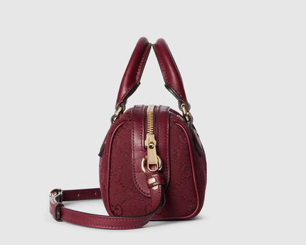Sac Boston GG Ophidia mini format - Rouge
