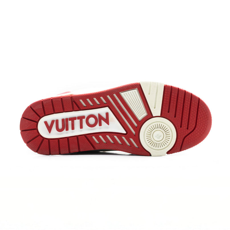 Sneaker LV Trainer Scratch Rouge