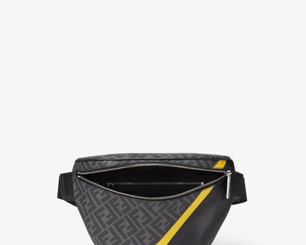 Sacoche banane Fendi Diagonal - Noir