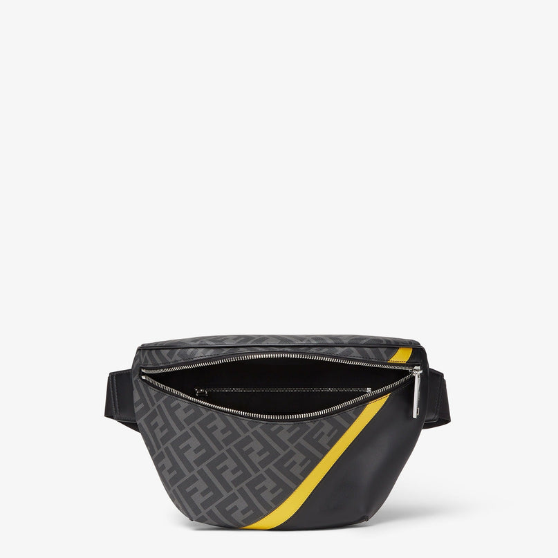 Sacoche banane Fendi Diagonal - Noir