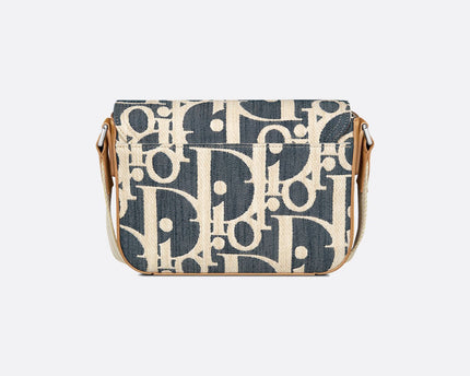 Sac Messenger Saddle Dior - Bleu Blanc