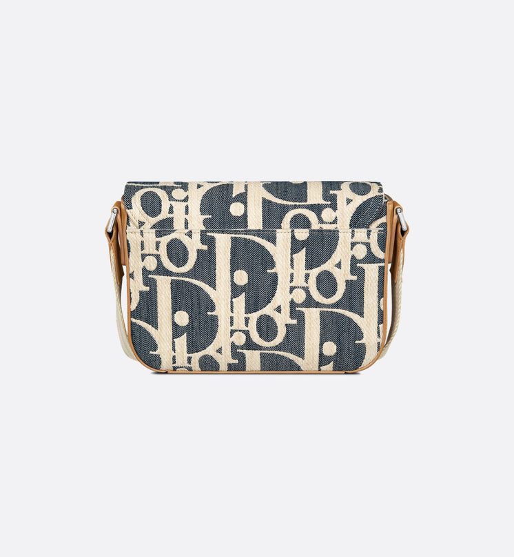 Sac Messenger Saddle Dior - Bleu Blanc