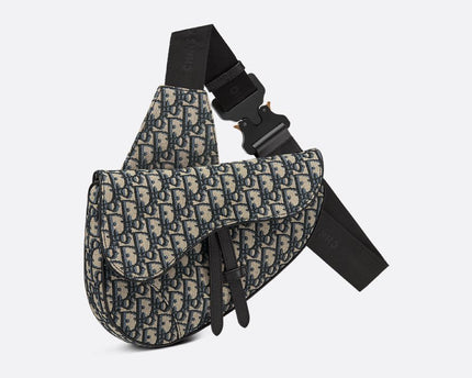 Sac Saddle Noir et Beige Dior