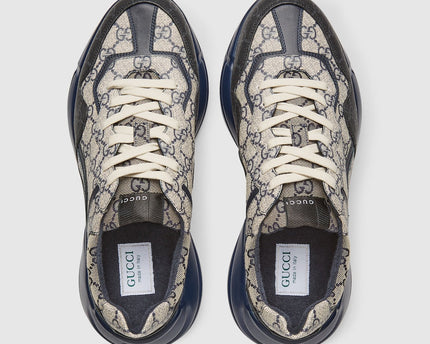 BASKETS GUCCI RHYTON - BLEU