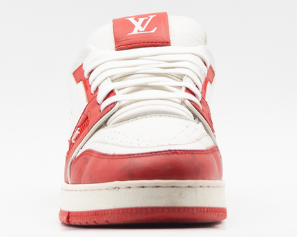 Sneaker LV Trainer 54 Signature Rouge Blanc