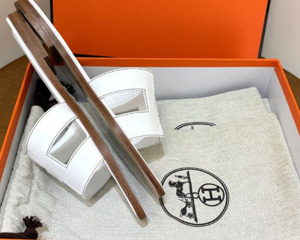 Hermes - Claquettes Blanc