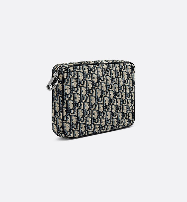 Triple Pouch Saddle Dior Noir et Beige