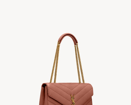 LOULOU MEDIUM EN CUIR MATELASSÉ  - YSL - Rouge lèvre