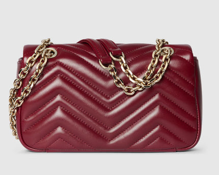 Sac à épaule GG Marmont petit format - Rouge