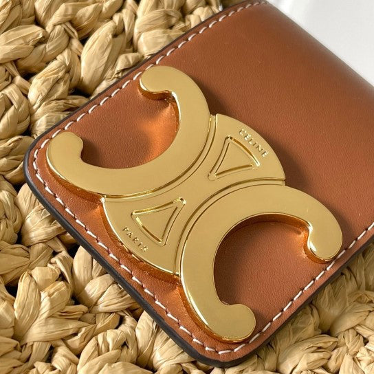 C­eli­ne - Classic Panier Cabas Triangle Raffia Calfskin