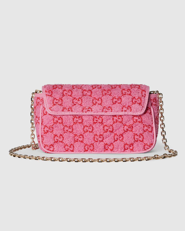 Sac à épaule GG Marmont petit format - Rose