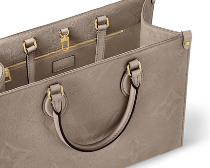 Cabas OnTheGo MM - LV - Gris beige