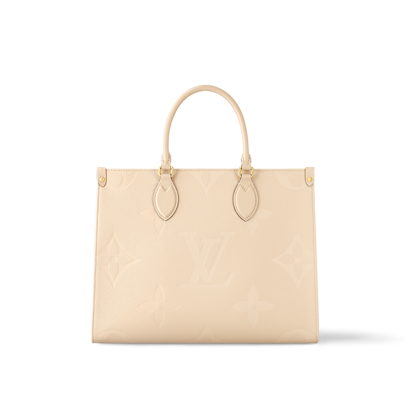 Cabas OnTheGo MM - LV - Blanc Crème