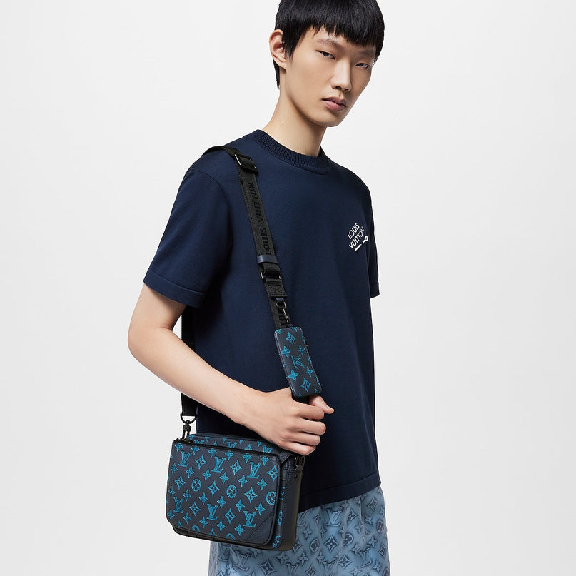 Sac Trio Messenger - LV - Bleu