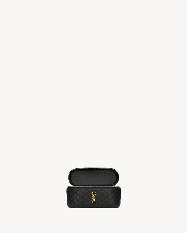 GABY VANITY BAG EN CUIR D’AGNEAU - YSL - NOIR