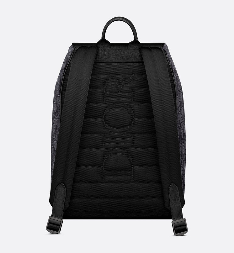 Sac à dos à rabat Saddle - Dior - Noir