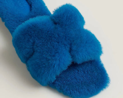 Sandales Oran - Bleu océan - Hermes