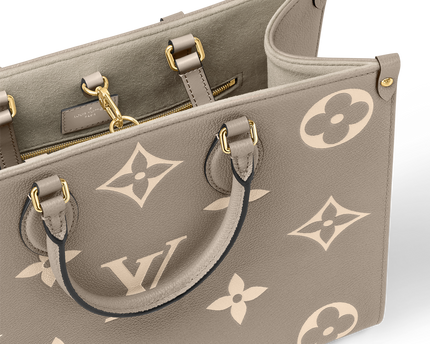 Cabas OnTheGo MM - LV - Gris Blanc