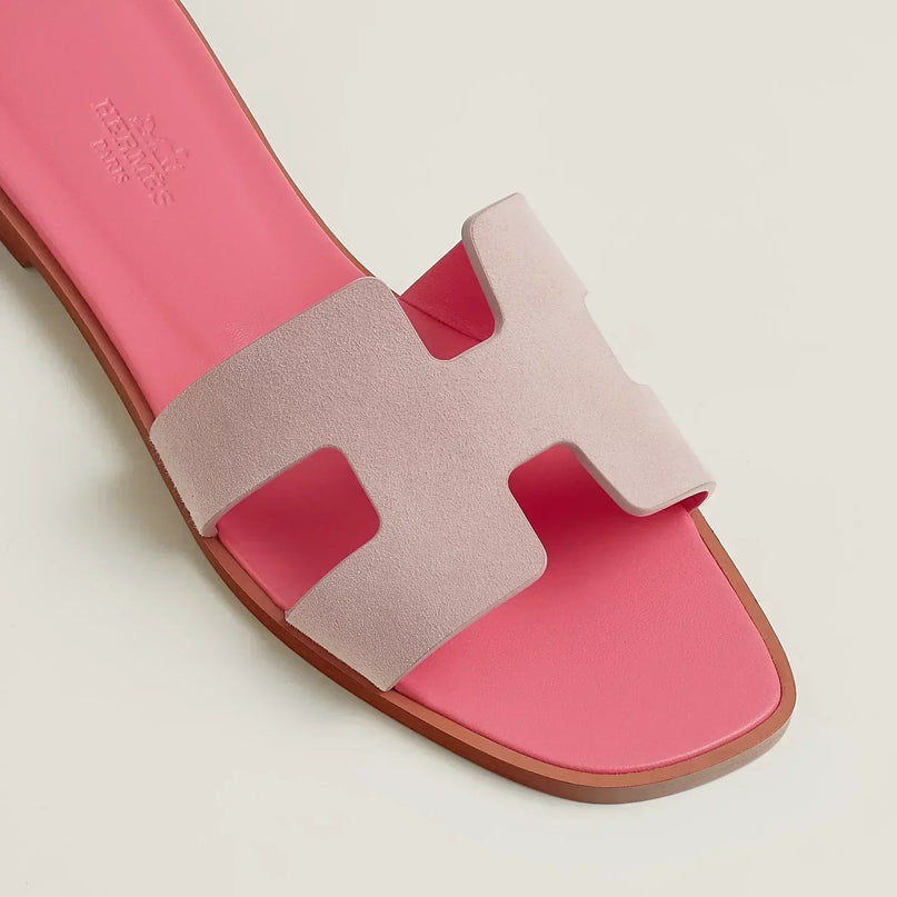Sandales Oran - Porcelaine rose - Hermes