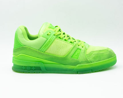 Sneaker LV Trainer Fluroescent Green