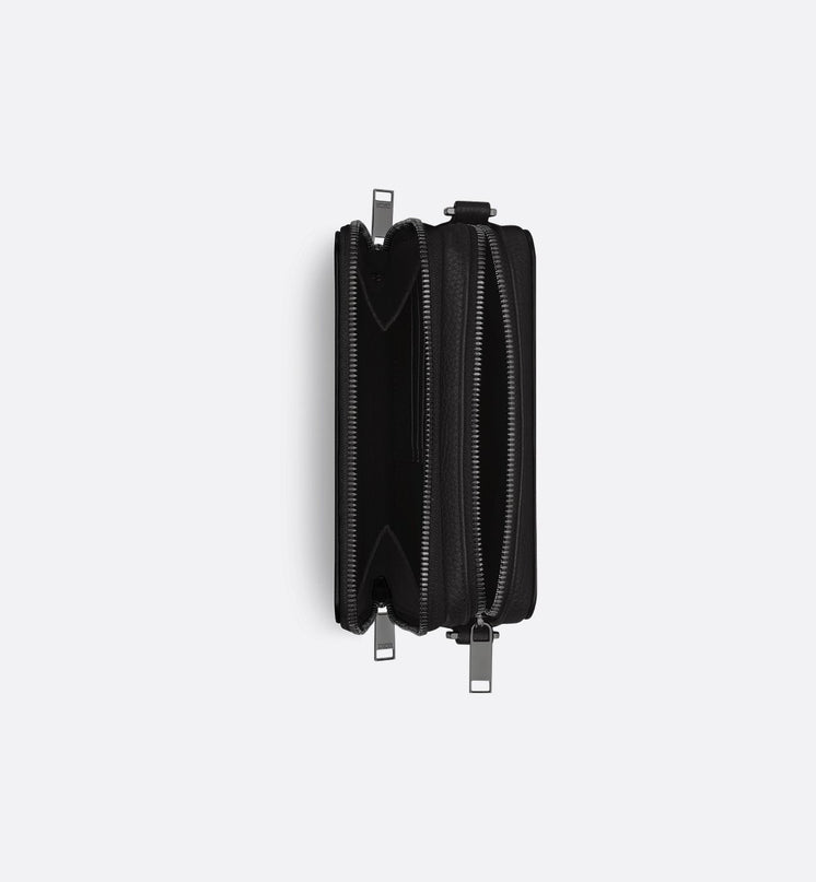 Pochette zippée à bandoulière Dior Icon - Noir