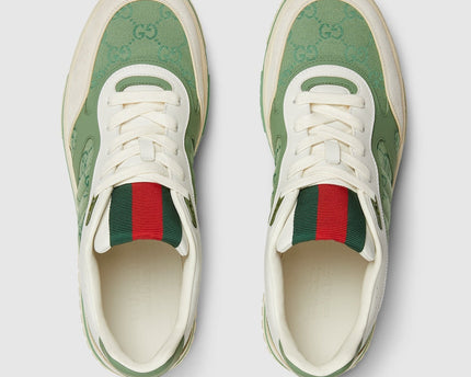 BASKETS GUCCI RE-WEB POUR HOMME - VERT