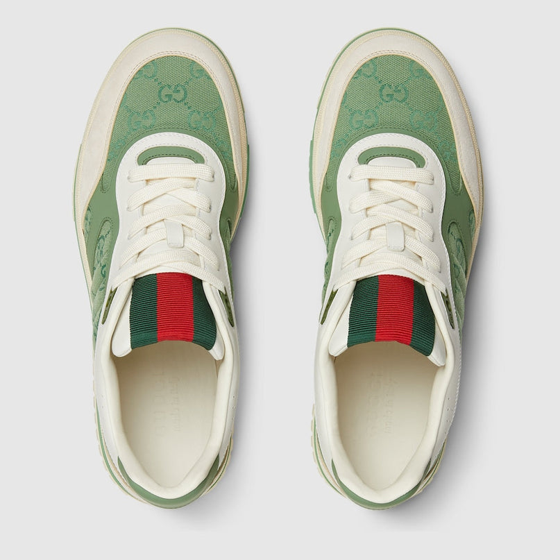 BASKETS GUCCI RE-WEB POUR HOMME - VERT