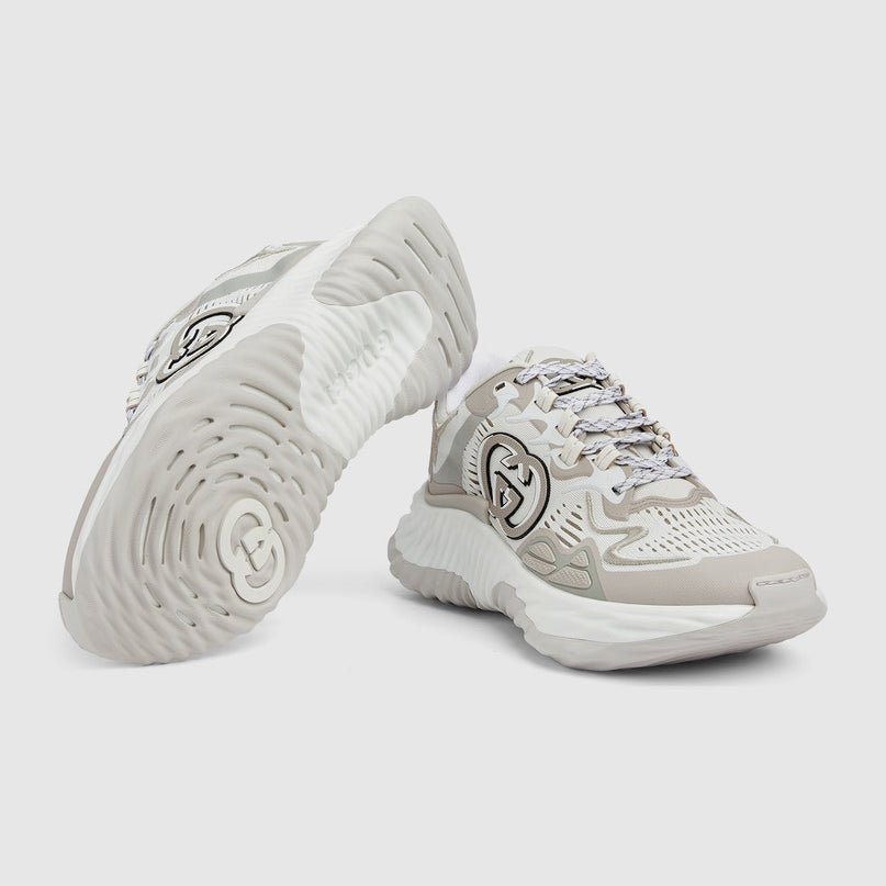 BASKETS GUCCI RIPPLE POUR HOMME - GRIS