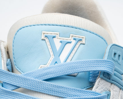 Sneaker LV Trainer Low White Sky Blue