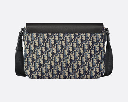 Sac Messenger à rabat Saddle Medium Dior - Beige Noir