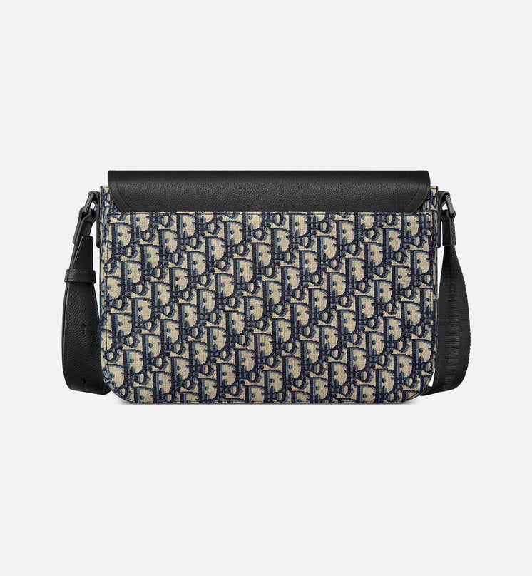 Sac Messenger à rabat Saddle Medium Dior - Beige Noir