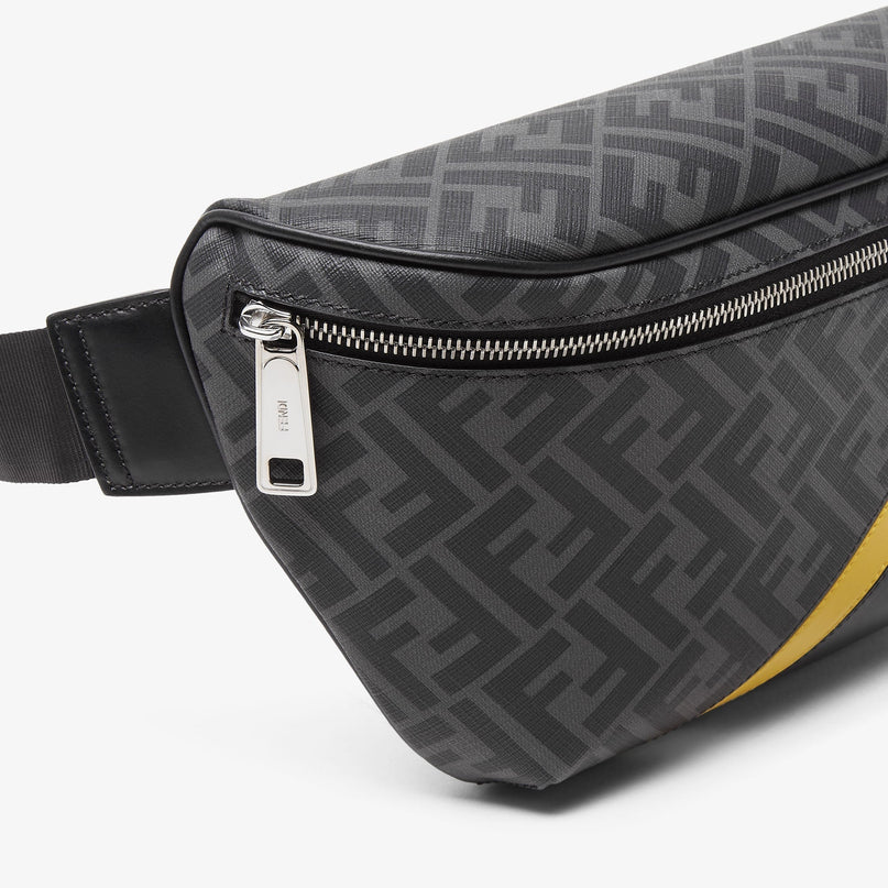 Sacoche banane Fendi Diagonal - Noir