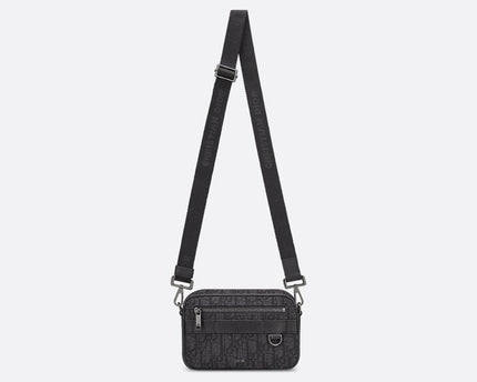 Sac bandoulière Mini Safari Dior - Noir