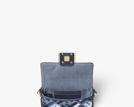 Sac Fendi Baguette Mini - Bleu