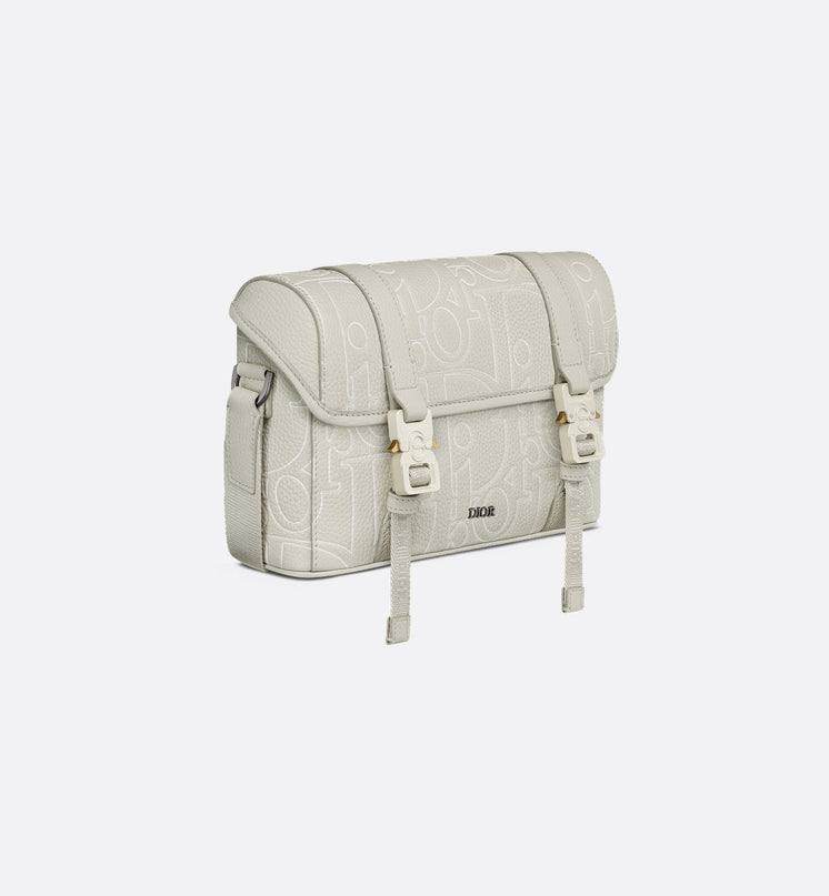 Sac Messenger à rabat Dior Hit The Road - Blanc