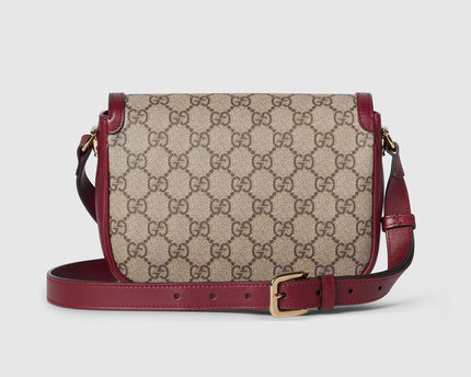 Sac à épaule Gucci Horsebit 1955 petit format - Rouge