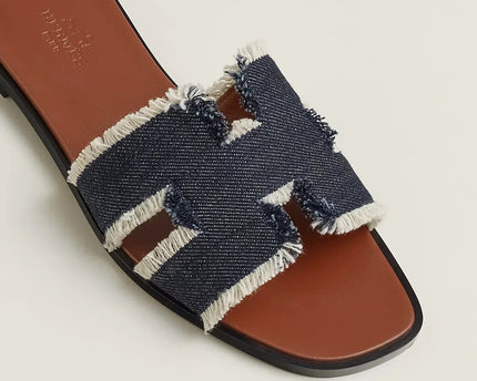 Sandales Oran - Bleu brut - Hermes