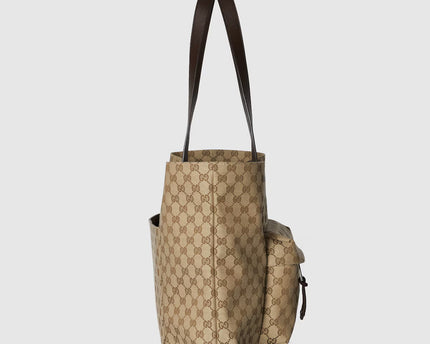 Cabas en toile GG maxi format - Beige