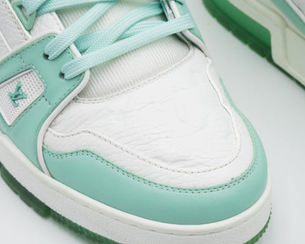 Sneaker LV Trainer Green White