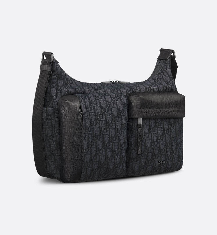 Sac Hobo Rider Soft Medium Dior - Noir