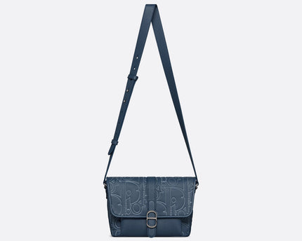 Sac Messenger à rabat Dior Daily Medium - Bleu