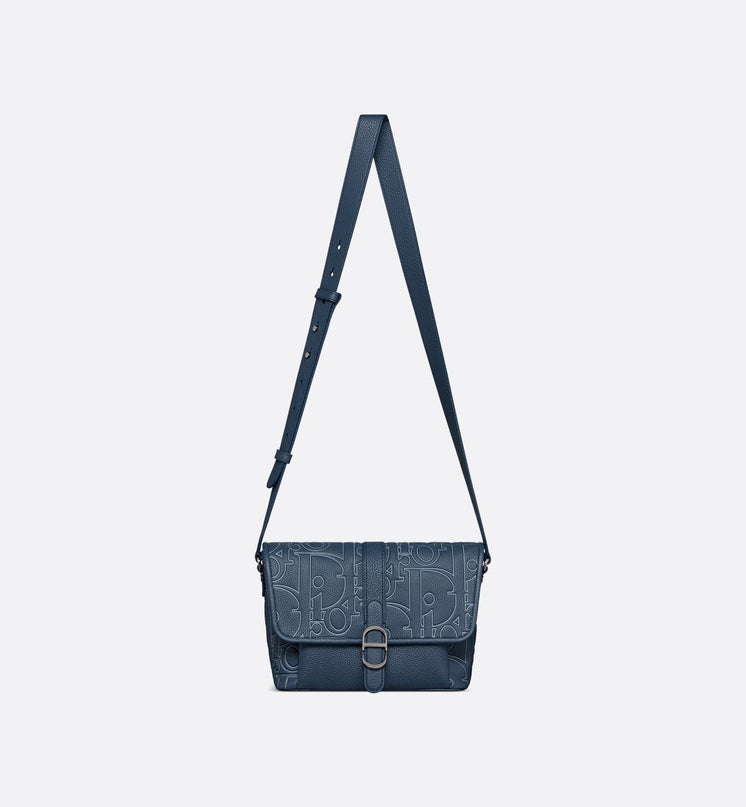 Sac Messenger à rabat Dior Daily Medium - Bleu
