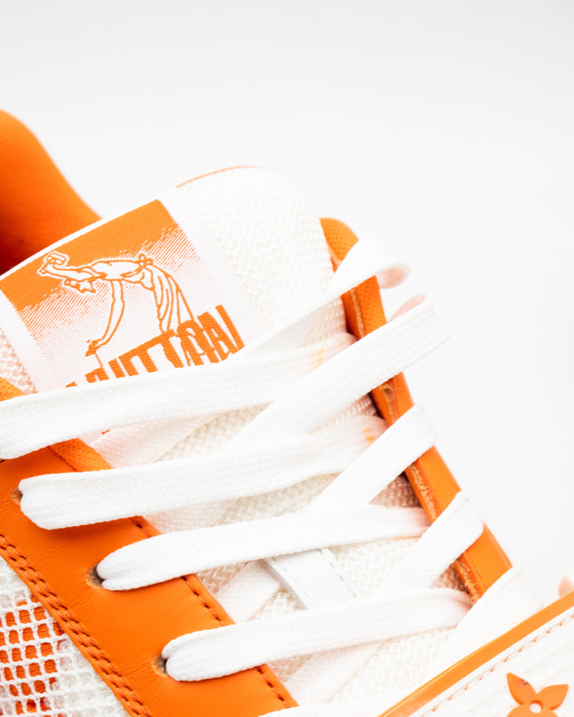 Sneaker LV Trainer Velcro Monogram Denim Orange